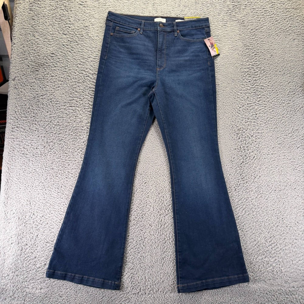 Vintage Sofia Vergara Melisa Jeans Womens 14 Blue Cotton Denim Flared Stretch